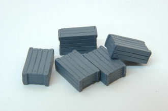 Packing Case Crate Large(5) (HO Scale)