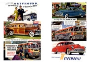 Automotive & Transportation Billboards 1940's and 1950's (HO Scale)