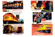 Railroad Theme for Billboards and Signs 1940's and 1950's (HO Scale)