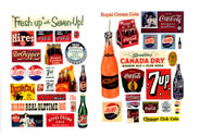 Vintage Soft Drink Poster/Signs Series II 1930s-1950s (HO Scale)