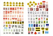 Uncommon Street & Parking Signs (HO Scale)