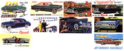 Auto Signs for Billboards 1940's to 1960's (N Scale)