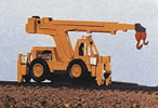 MOW Equipment -- Hydraulic High Rail MOW Crane. (N Scale)