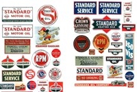 Vintage Gas Station Signs Standard (HO Scale)