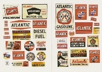 Vintage Gas Station Signs Atlantic (HO Scale)