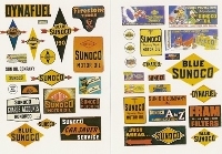 Vintage Gas Station Signs Sunoco (HO Scale)