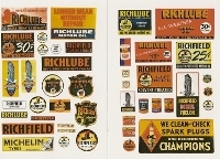 Vintage Gas Station Signs Richfield (HO Scale)