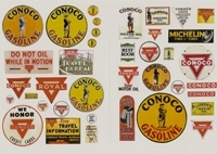 Vintage Gas Station Signs Conoco (HO Scale)