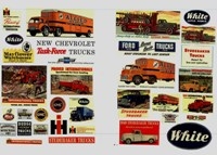 Vintage Truck Signs 1940's-50's (HO Scale)