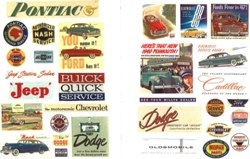 Vintage Auto Posters/Signs 1940s-50s (HO Scale)