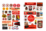 Gas Station/Oil Signs 1930's - 60's (HO Scale)