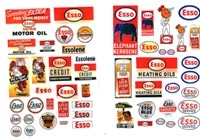 Vintage Gas Station Signs Esso (HO Scale)