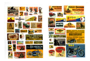 Vintage Motorcycle Signs 1920's - 50's (HO Scale)