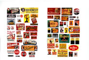 Saloon/Tavern Signs, Series II 1930's - 50's (HO Scale)