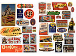 Vintage Food/Household Signs 1940's and 50's (HO Scale)