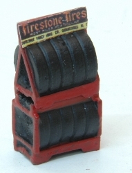 Custom 2 Tier Auto Tire Rack (HO Scale)