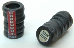 Custom Tire Stacks Labeled (2) (HO Scale)