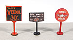 Vintage Gas Station Curb Signs Flying "A" (HO Scale)