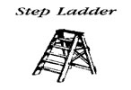 Custom Ladders - 8' Step Ladder (HO Scale)