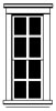 Tall Double-Hung Window (HO Scale)