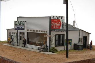 Rockfish Cafe w/Interior (HO Scale)