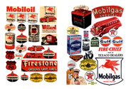 Gas Station & Oil Company Posters & Signs 1940's-50's (N Scale)