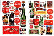 Vintage Soft Drink Posters & Signs 1930's - 60's (N scale)