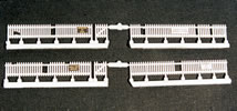 Custom Picket Fence, weathered, 11" (HO Scale)