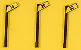Custom Right of Way signs - Angled Slow Speed (HO Scale)