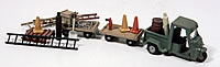 Dlx. Cushman Truckster/Carts & Detail Set (HO Scale)