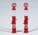 Gravity Feed Gas Pump - Red Crown (HO Scale)