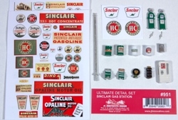 Ultimate Detail Set Sinclair Gas Station (HO Scale)